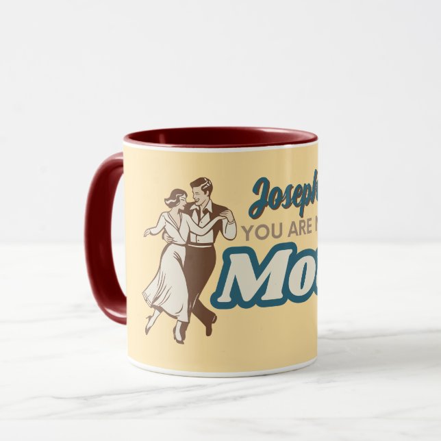 Personalized You Are My Best Move Vintage Mug (Front Left)