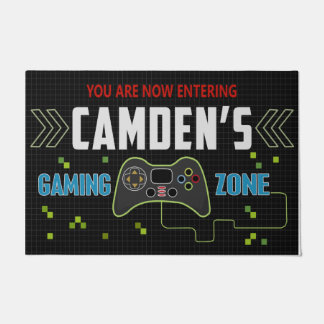 Personalized You Are Now Entering My Game Zone Doormat