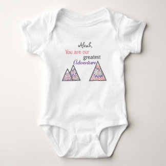 Personalized You are our greatest adventure Baby Bodysuit