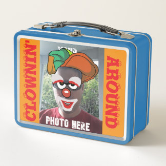 Personalized YOU AS A CLOWN Metal Lunch Box