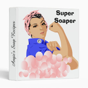Personalized You Can Do It Rosie Super Soap Recipe Binder