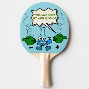 Personalized You Have Been Hit With Science Ping Pong Paddle