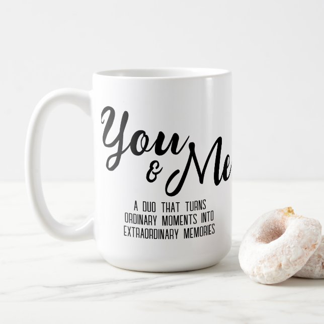 Personalized You & Me Mug (With Donut)