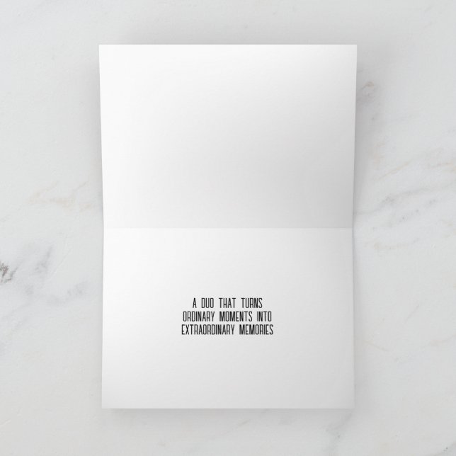 Personalized You & Me Thank You Card (Inside)