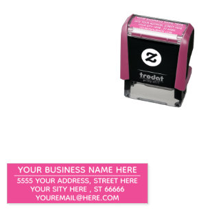 Personalized Your Address Colour Self-inking Stamp