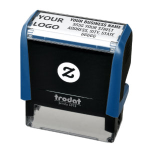 Personalized Your Address Name Stamp with Logo