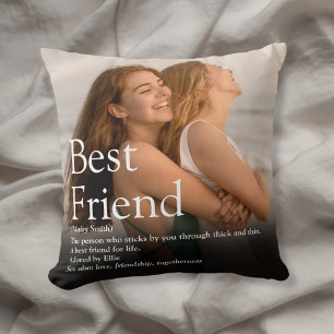 Personalized Your Best Friend Photo and Definition Throw Pillow