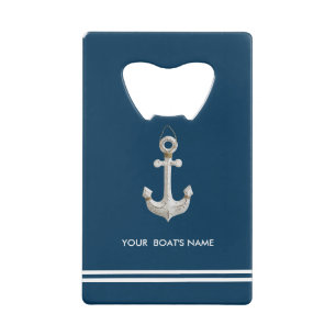 Personalized Your Boat's Name Credit Card Bottle Opener