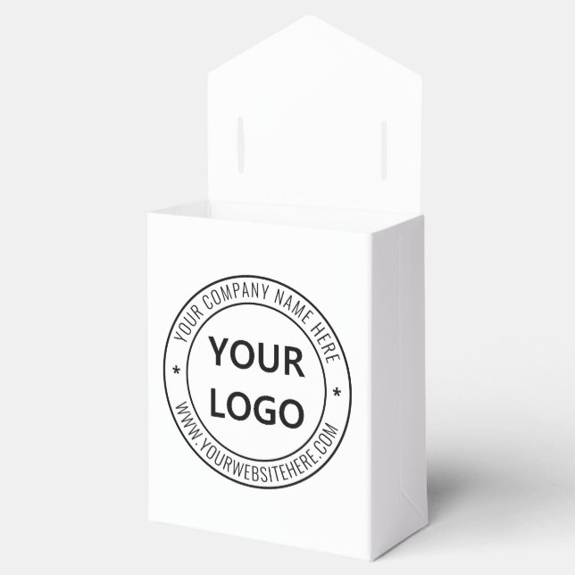 Personalized Your Business Favour Boxes Template (Opened)