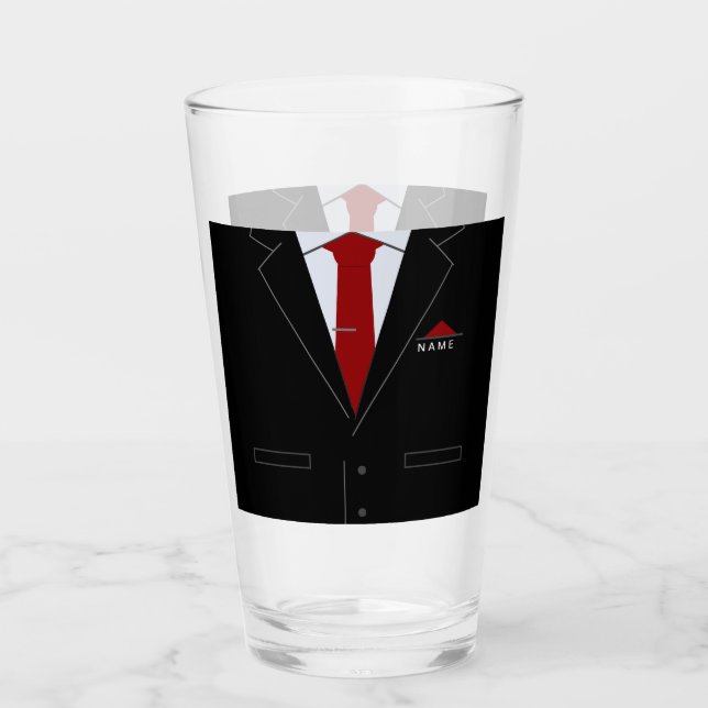 Personalized Your Business Glass with Custom Name (Front)