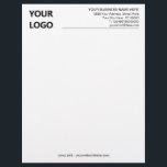 Personalized Your Business Letterhead Template<br><div class="desc">Custom Colours and Fonts - Design Your Own Personalized Business Letterhead with Logo - Add Your Logos ( front and back side ) - Image -or Photo - QR Code / and Name - Company / Address - Contact Information / More - Resize and move or remove and add elements...</div>