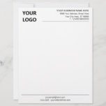 Personalized Your Business Letterhead with Logo<br><div class="desc">Simple Personalized Your Business Office Letterhead with Logo - Add Your Logo - Image / Business Name - Company / Address - Contact Information - Resize and move or remove and add elements / text with Customization tool. Choose your colours / font / size ! Good Luck - Be Happy...</div>