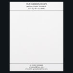 Personalized Your Business Letterhead with Logo<br><div class="desc">Custom Colours and Font Simple Personalized Your Business Office Letterhead with Logo ( Back Side ) - Add Your Business Name - Company / Address - Contact Information / Logo - Image ( back side ) - Resize and move or remove and add elements - image / text with Customization...</div>