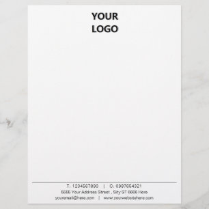 Personalized Your Business Letterhead with Logo