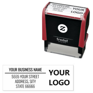 Personalized Your Business Logo Address Stamps