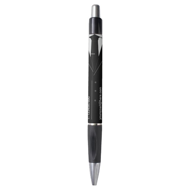 Personalized Your Business Pen Funny Suit Design (Front Vertical)