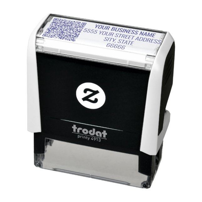 Personalized Your Business QR Code Address Stamp (Product)