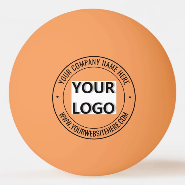 Personalized Your Company Logo Text Ping Pong Ball (Front)