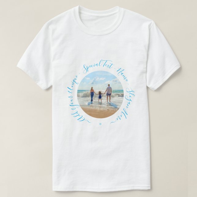 Personalized Your Custom Photo and Text T-Shirt (Design Front)