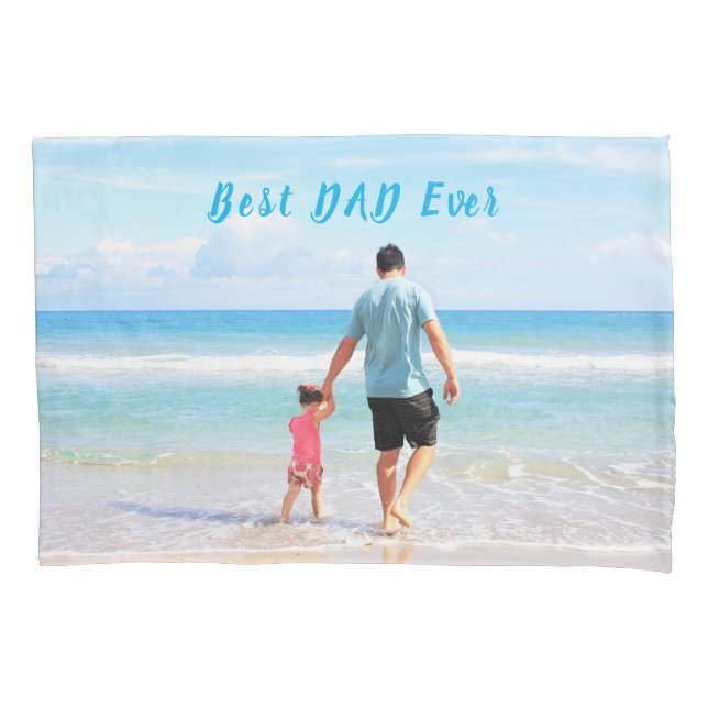 Personalized Your Dad Photo Pillow Case with Text (Front)