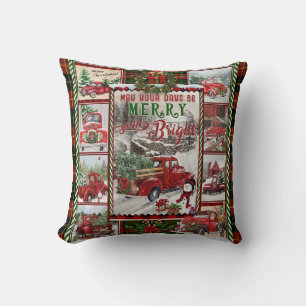 Personalized Your Day Merry And Bright, Christmas Throw Pillow