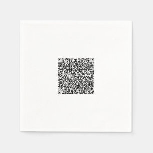 Personalized Your Design Colour QR Code Napkins