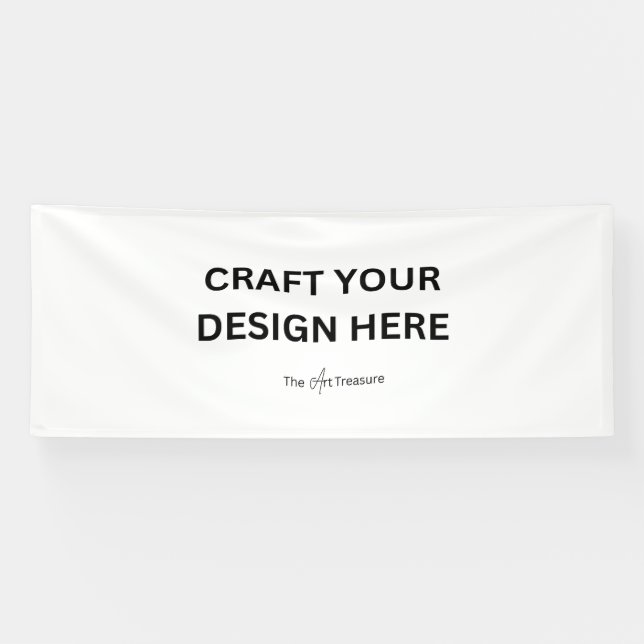 Personalized Your Design, Logo, or Message 4'x10' Banner (Horizontal)