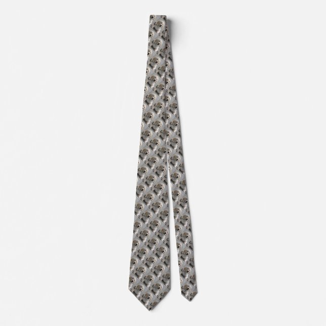 Personalized Your Dog Photo Double-sided Tie (Front)