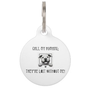 Personalized Your Dog's Photo Fun Round Pet Tag