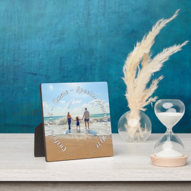 Personalized Your Family Photo Plaque Custom Text (Insitu)