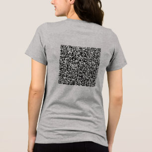 Personalized Your Funny QR Code Tri-Blend Shirt