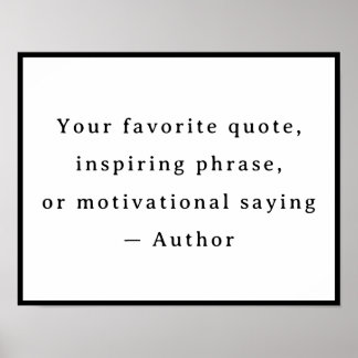Personalized Your Funny Quote – Create Your Own Poster