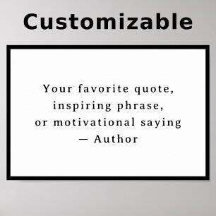 Personalized Your Funny Quote – Create Your Own Poster