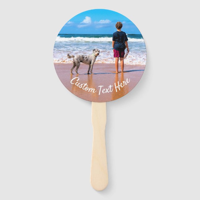 Personalized Your Hand Fan with Custom Text (Front)
