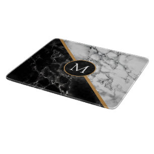 Personalized Your Letter Cutting Board Marble
