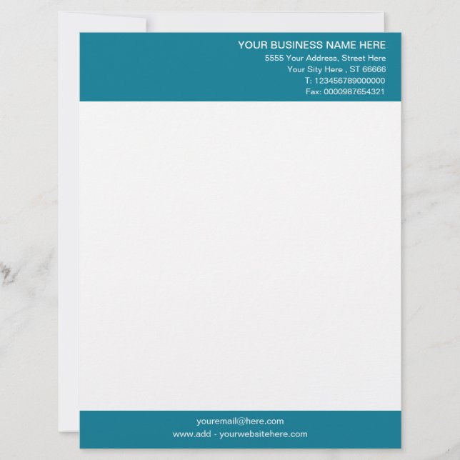 Personalized Your Letterhead Custom Colours - Font (Front)