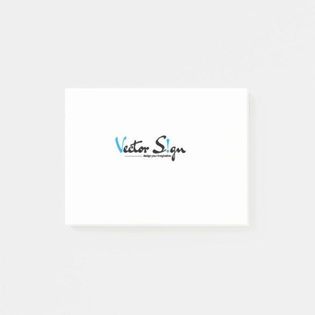 Personalized Your Logo Custom Logo Post-it Notes (Front)