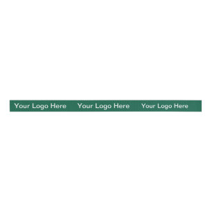Personalized Your Logo Here Simple Stylish Modern  Grosgrain Ribbon