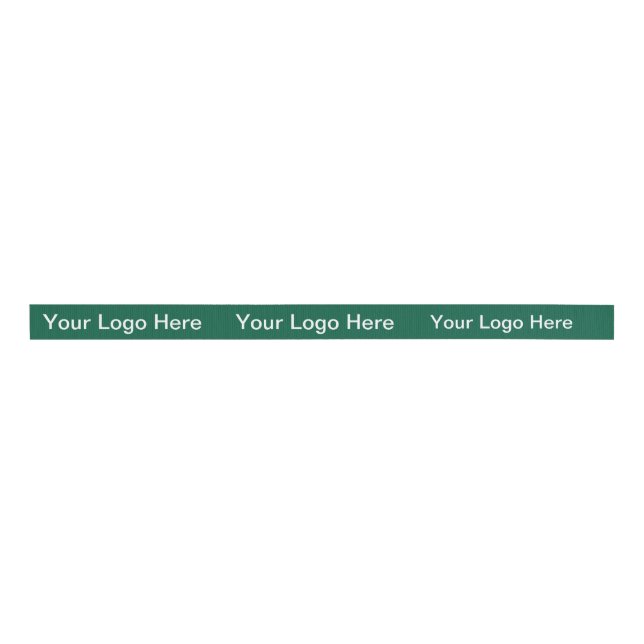 Personalized Your Logo Here Simple Stylish Modern  Grosgrain Ribbon (Front)