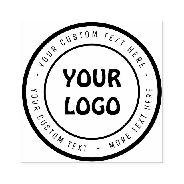 Personalized Your Logo Rubber Stamp (Imprint)