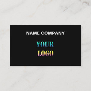 Personalized your logo text space name company edi business card