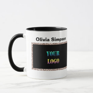 Personalized your logo text space name company edi mug