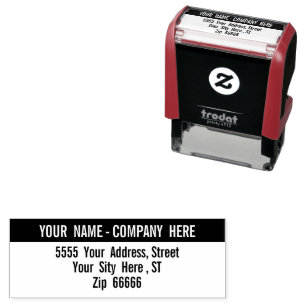 Personalized Your Name Address Self-inking Stamp