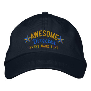 Personalized Your Name Awesome Director Embroidery Embroidered Hat