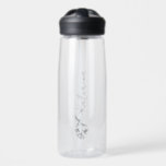 Personalized Your Name Floral Clear Water Bottle<br><div class="desc">Add your name to this water bottle for a personalized wedding favour,  bridal party gift or just for everyday use!</div>