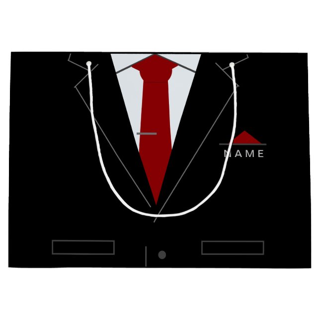 Personalized Your Name Fuuny Business Gift Bag (Front)