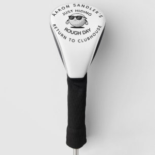 Personalized Your Name Just Hiding Rough Golf Ball Head Cover