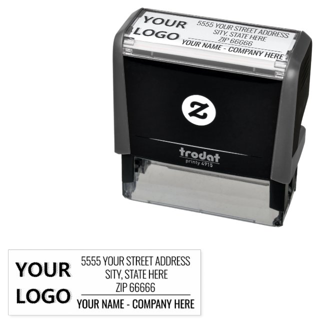 Personalized Your Name Logo Address Stamp (In Situ)