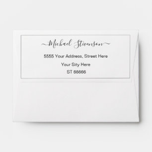 Personalized Your Name Return Address Envelope