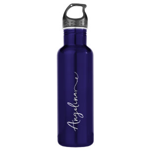 Personalized Your Name Script Blue Wedding 710 Ml Water Bottle